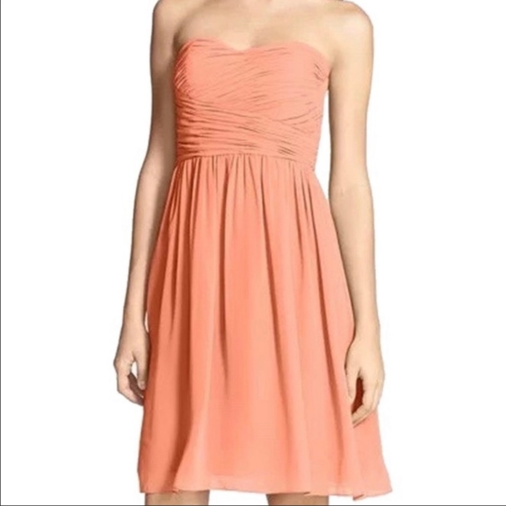 Donna Morgan Strapless Cocktail Dress